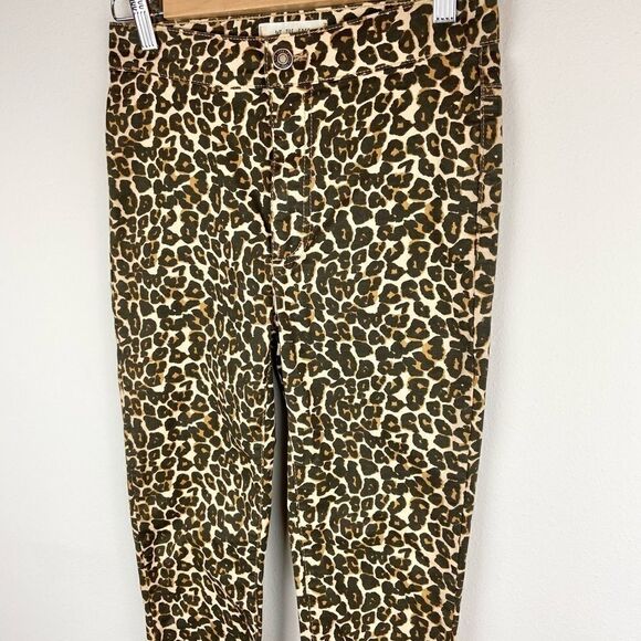 Free People Leopard Print Skinny Jeans - Picture 3 of 8